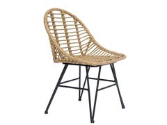 Set di 4 sedie in metallo e rattan&nbsp;SAIGON - NORDLYS