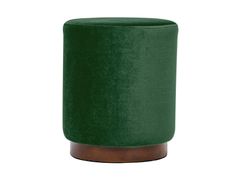 Pouf in velluto con base in legno&nbsp;SOKA - NORDLYS
