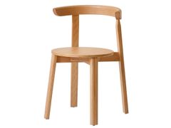 Set di 2 sedie da pranzo in legno massello naturale&nbsp;SYOTE - NORDLYS