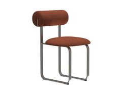 Sedia a slitta in acciaio e tessuto&nbsp;HIPPO CHAIR STEEL - NORR11