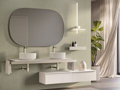 Mobile lavabo doppio con specchio&nbsp;CM FRAME / CM105 - NOVELLINI