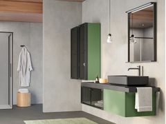 Mobile lavabo sospeso in legno e vetro&nbsp;CM FRAME / CM106 - NOVELLINI