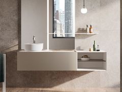 Mobile lavabo componibile sospeso in legno&nbsp;CONCEPT / CN102 - NOVELLINI