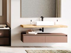 Mobile lavabo componibile sospeso con cassetti&nbsp;LAB 39 / LA102 - NOVELLINI