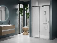 Box doccia angolare con porta scorrevole&nbsp;LUNES 2PH - NOVELLINI