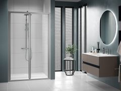Box doccia a nicchia con porta a soffietto&nbsp;LUNES S - NOVELLINI