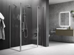 Box doccia angolare con porta a battente&nbsp;YOUNG 2P+F - NOVELLINI
