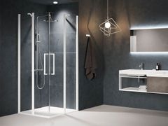 Box doccia angolare con porta a battente&nbsp;YOUNG A - NOVELLINI