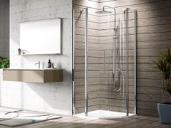 Box doccia semicircolare con porta a battente&nbsp;YOUNG R2 - NOVELLINI