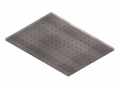 Soffione doccia rettangolare a soffitto in acciaio inox&nbsp;BOX14927X37 - NEVE RUBINETTERIE