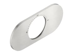 Piastra per rubinetto termostatico in acciaio&nbsp;TER1PO120 - NEVE RUBINETTERIE