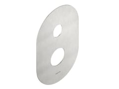 Piastra per rubinetto termostatico in acciaio&nbsp;TER2PTOX - NEVE RUBINETTERIE