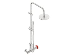 Colonna doccia a parete in acciaio inox con doccetta&nbsp;VOX4914TZ - NEVE RUBINETTERIE