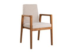 Sedia in tessuto con braccioli e base in faggio&nbsp;ARISA PO01 - NEW LIFE