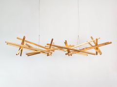 Lampada a sospensione a LED in legno massello&nbsp;INFINITY L - NEXT LEVEL DESIGN STUDIO