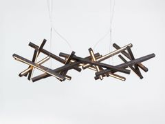 Lampada a sospensione a LED in legno massello&nbsp;INFINITY S - NEXT LEVEL DESIGN STUDIO