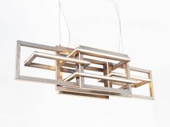Lampada a sospensione a LED in legno massello&nbsp;INTERLACEMENT HORIZONTAL - NEXT LEVEL DESIGN STUDIO