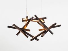 Lampada a sospensione a LED in legno massello&nbsp;INTERSTELLAR - NEXT LEVEL DESIGN STUDIO