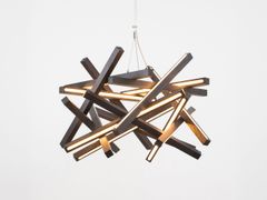 Lampada a sospensione a LED in legno massello&nbsp;TORUS - NEXT LEVEL DESIGN STUDIO
