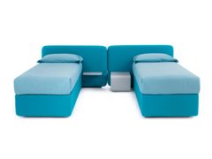 Letto singolo contenitore in tessuto&nbsp;CAMP - NOCTIS