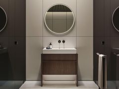 Mobile lavabo singolo in legno con cassetti&nbsp;FRANQ 26.02 - MILLDUE