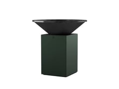 Barbecue a legna in acciaio verniciato a polvere&nbsp;OFYR 10TH ANNIVERSARY EDITION CHROME GREEN 100 - FYRON GROUP