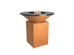 Barbecue a legna in acciaio Corten�&nbsp;OFYR CLASSIC+ CORTEN 100 - FYRON GROUP