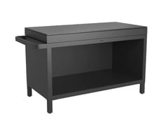 Carrello portavivande da giardino in alluminio&nbsp;OFYR PRO CONNECT MISE & PLACE MODULE BLACK - FYRON GROUP