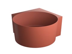 Vasca da bagno rotonda in materiale composito&nbsp;OVO M+ OVO120WN - OMNIRES