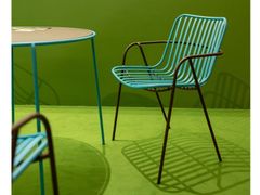 Sedia da giardino in acciaio con braccioli&nbsp;BICRO - ILCAP