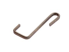 Sistema di fissaggio per tegola in acciaio inox&nbsp;GANCI DI PARTENZA PIATTINA INOX BRUNITA - OFFICINE RASERA