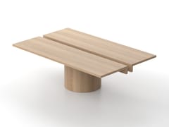 Tavolo da riunione rettangolare in legno&nbsp;TOT - OMELETTE EDITIONS