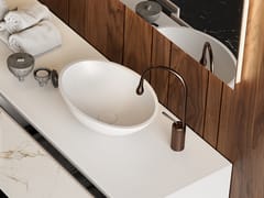 Lavabo da appoggio ovale in Solid Surface PEARL - MOMA DESIGN BY ARCHIPLAST