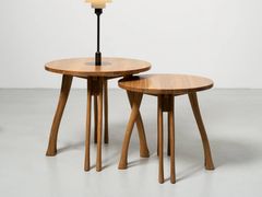 Tavolino rotondo in legno&nbsp;PH AXE TABLE LOUNGE - TONEART INTERIOR