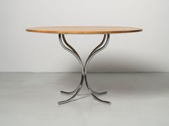 Tavolo rotondo in acciaio e legno&nbsp;PH TABLE - TONEART INTERIOR