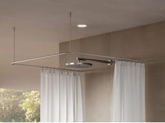 Supporto per tende doccia in acciaio inox&nbsp;U-SHAPED - PHOS DESIGN