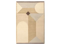 Tappeto rettangolare in lana a motivi geometrici&nbsp;PIAZZA - TOULEMONDE BOCHART