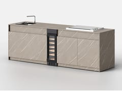 Cucina da esterno in Cosmotech con piastra Teppanyaki&nbsp;PILAN - COMP. 4 - COSMO TECNOLOGY  SRL