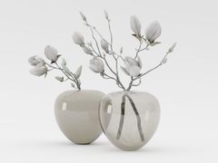 Vaso rotondo in vetro soffiato&nbsp;TWINS - PROF