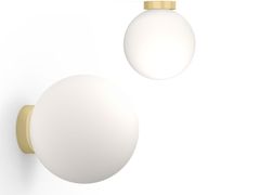 Lampada da parete / lampada da soffitto in vetro opale&nbsp;BOLA SPHERE FLUSH - PABLO DESIGNS