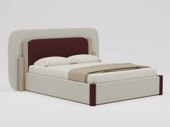 Letto matrimoniale in tessuto con testiera alta&nbsp;JOSS - PAOLO NESI