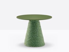 Tavolino da giardino rotondo con base centrale in corda di polipropilene&nbsp;IKON TWIST 873 - PEDRALI