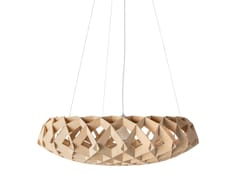 Lampada a sospensione a LED fatta a mano in betulla&nbsp;SIGNATURE PENDANT 95 - MAZE INTERIOR