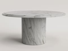 Tavolo da pranzo in marmo Calacatta&nbsp;AURA - PISTORE MARMI