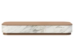 Tavolino da caff� in marmo Calacatta Oro&nbsp;TRAMA - PISTORE MARMI