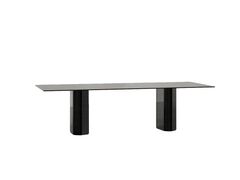 Tavolo rettangolare in legno e vetro&nbsp;SIDE BY SIDE 703/TR - POTOCCO