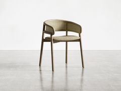 Sedia con schienale in canna naturale e braccioli&nbsp;STADIUM CANE 599/PCI - POTOCCO