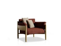 POLTRONA DA GIARDINO IMBOTTITA IN TESSUTO CON BRACCIOLI&nbsp;TRESSA 587/PL - POTOCCO