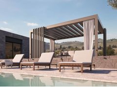 Pergola bioclimatica con lame fisse e mobili&nbsp;CARRERA S - PRATIC