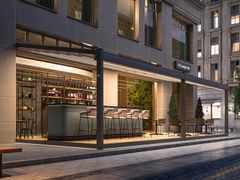Pergola addossata in alluminio con copertura scorrevole&nbsp;FUSION - PRATIC